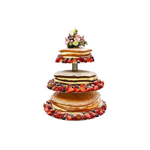 Featured image for “Hochzeitstorte Naked Cake mit Früchten, 3stöckig”